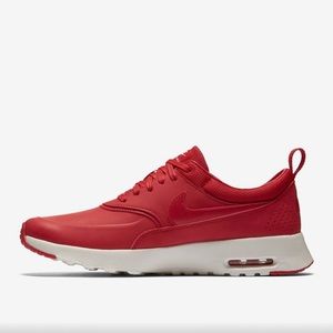 Nike Women’s Air Max Thea In Red Leather Size 7.5!